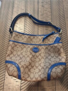 Coach | Bags | Coach Turquoise Hobo Shoulder Bag A44 | Poshmark